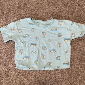 This is a Disney and Pixar turning red cropped shirt